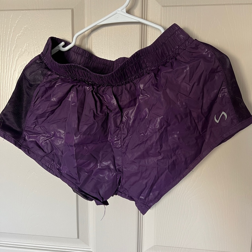 Purple running shorts!
